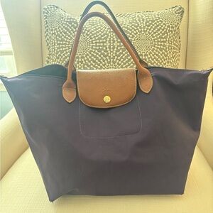 Purple Longchamp bag